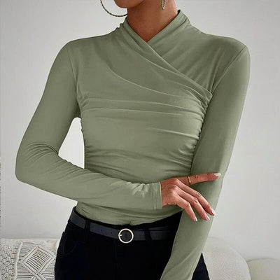 Lilura - Classic Cross-Neck Top