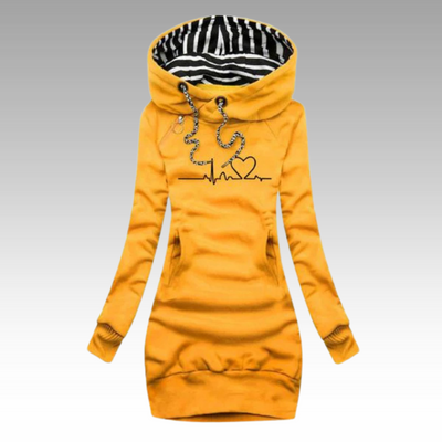 Knitelle™ - Stilvolles & Bequemes Strickkleid mit Print