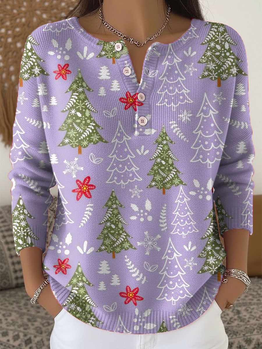 Sofie – Christmas Jumper With Buttons