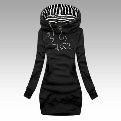 Knitelle™ - Stilvolles & Bequemes Strickkleid mit Print