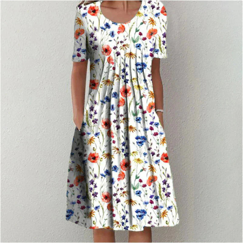 Sofia™ | Stylish and Casual Floral Dress with Pockets