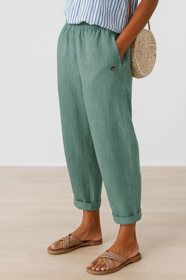 Romina | Timeless Linen-Cotton Trousers