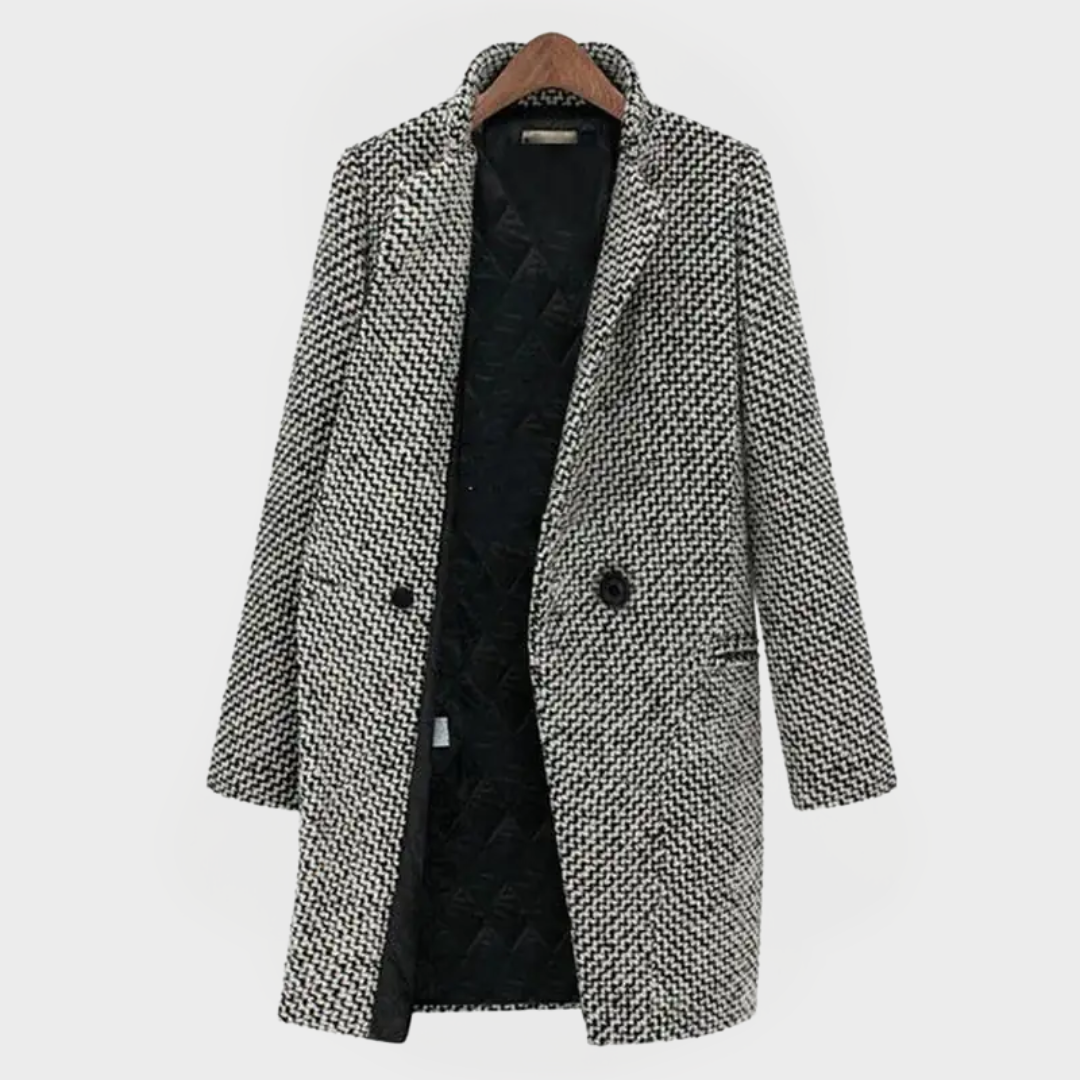 CHELSEA™ | LONG CHECKERED COAT