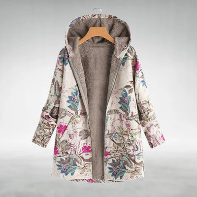 Fleural™ – Stylische Fleecejacke mit Blumenmuster