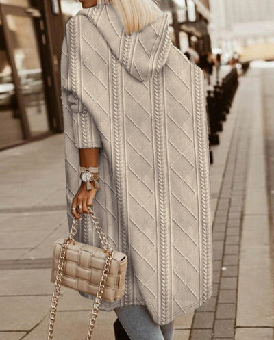 Mona Lisa - Long Cardigan with Hood