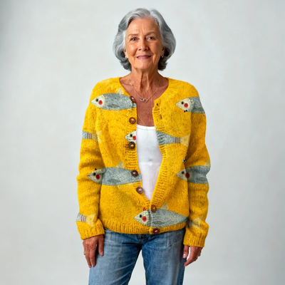 Bella | Sardines Art Cardigan
