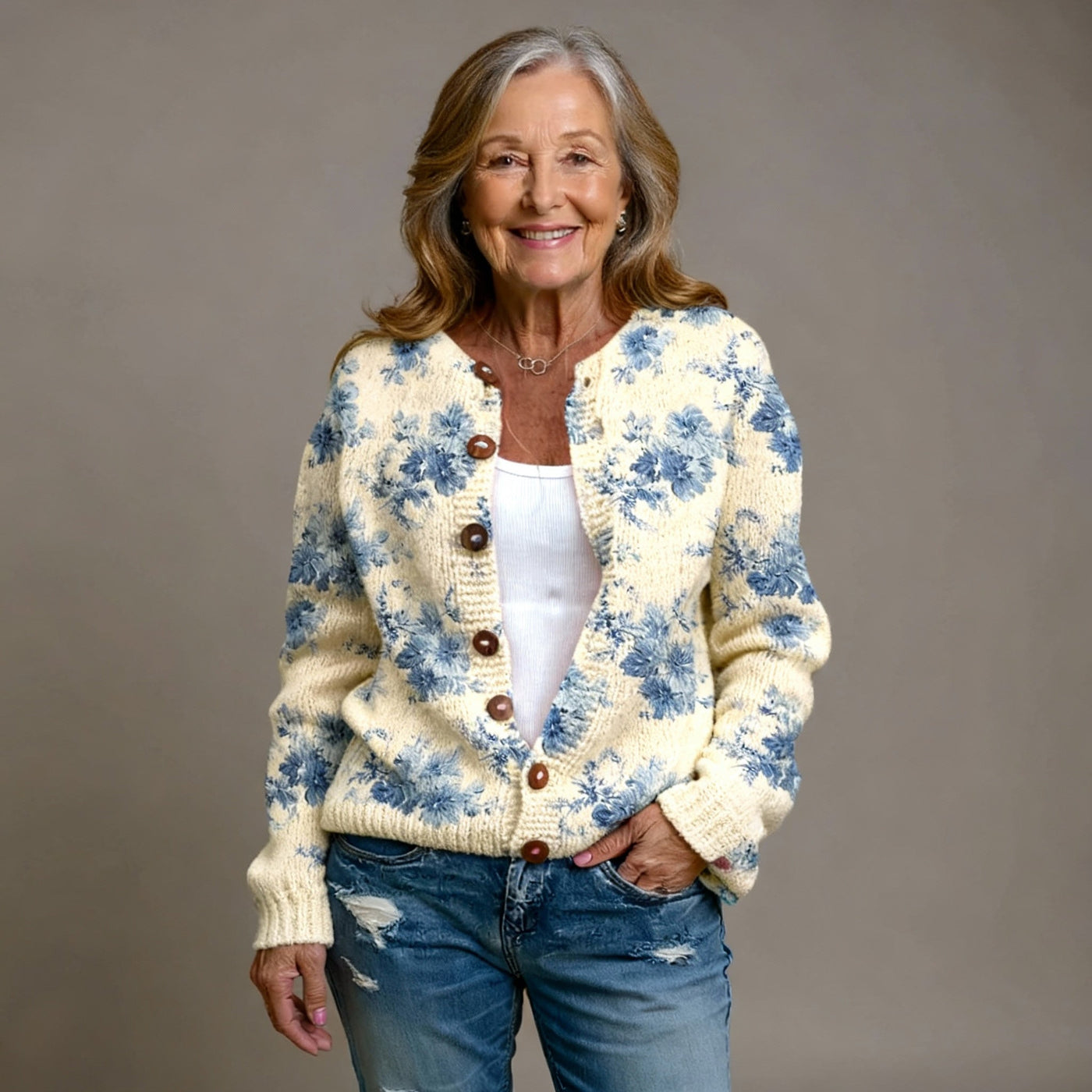 Lianne | Floral Art Cardigan