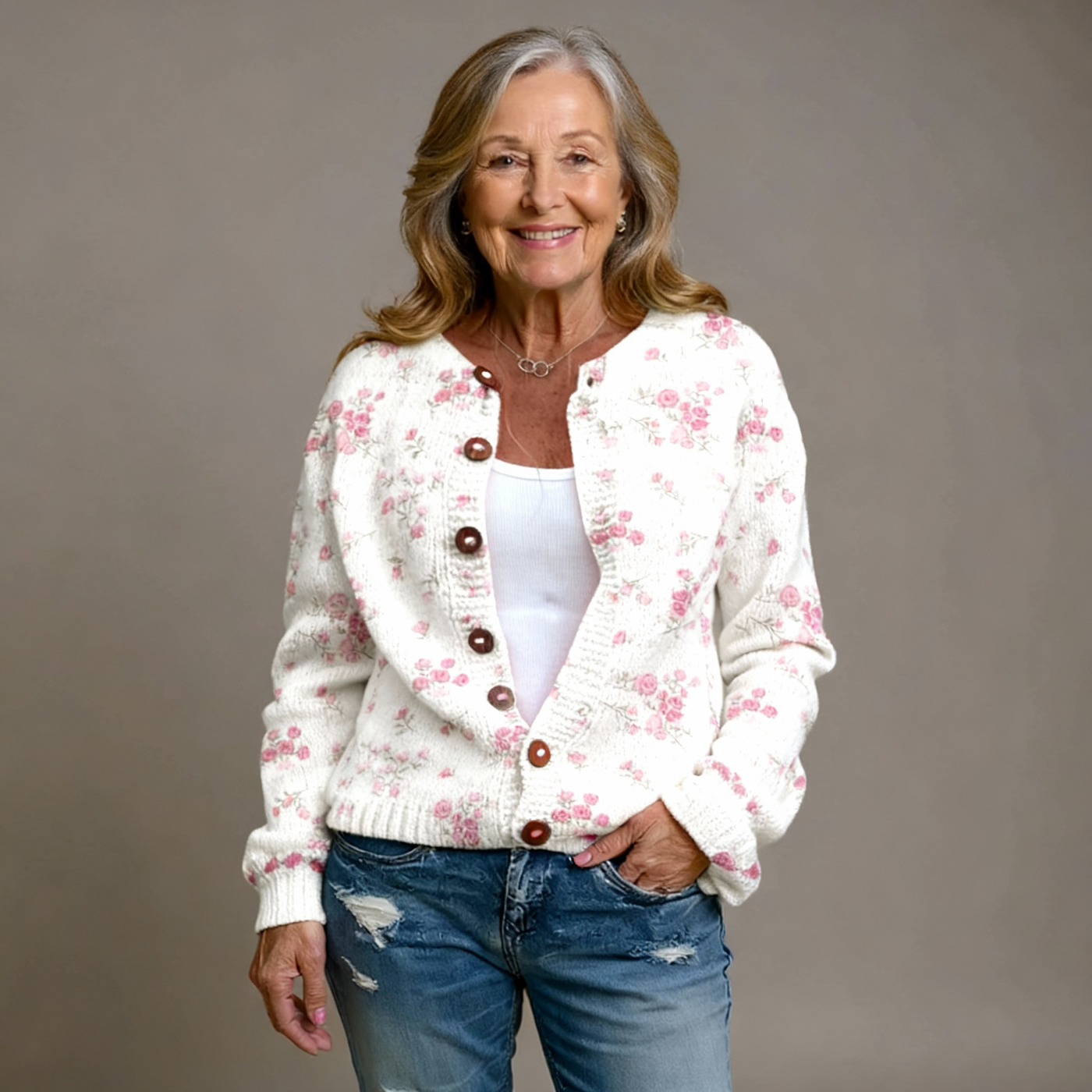 Stella | Pink Rose Cardigan