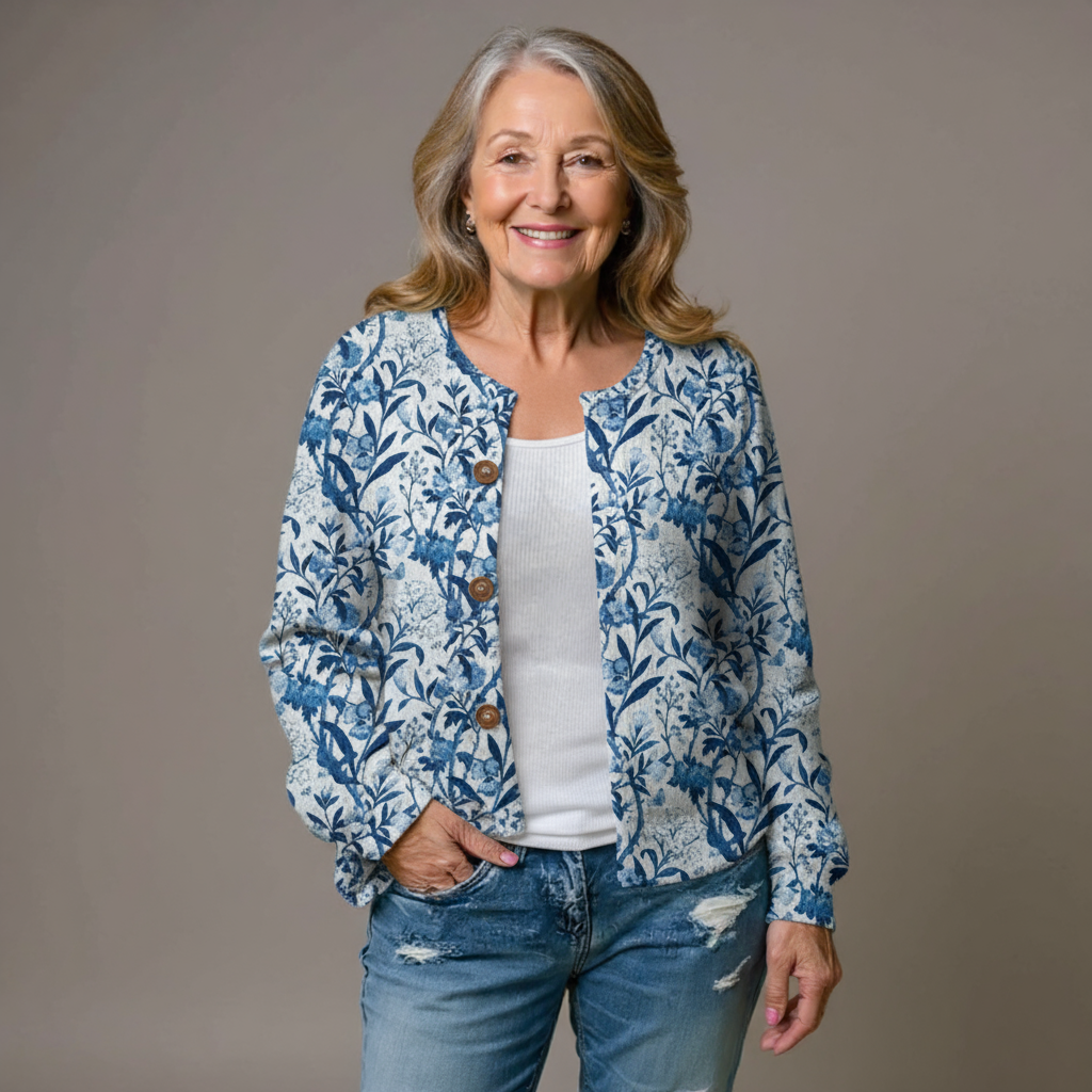Mary | Floral Design Cardigan